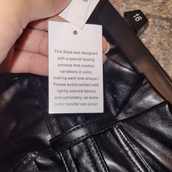 NWT House of Harlow faux leather pants - Picture 5 of 6